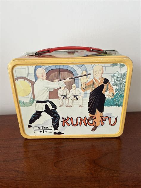 Vintage Kung Fu 1974 Metal Lunch Box, No Thermos, Great